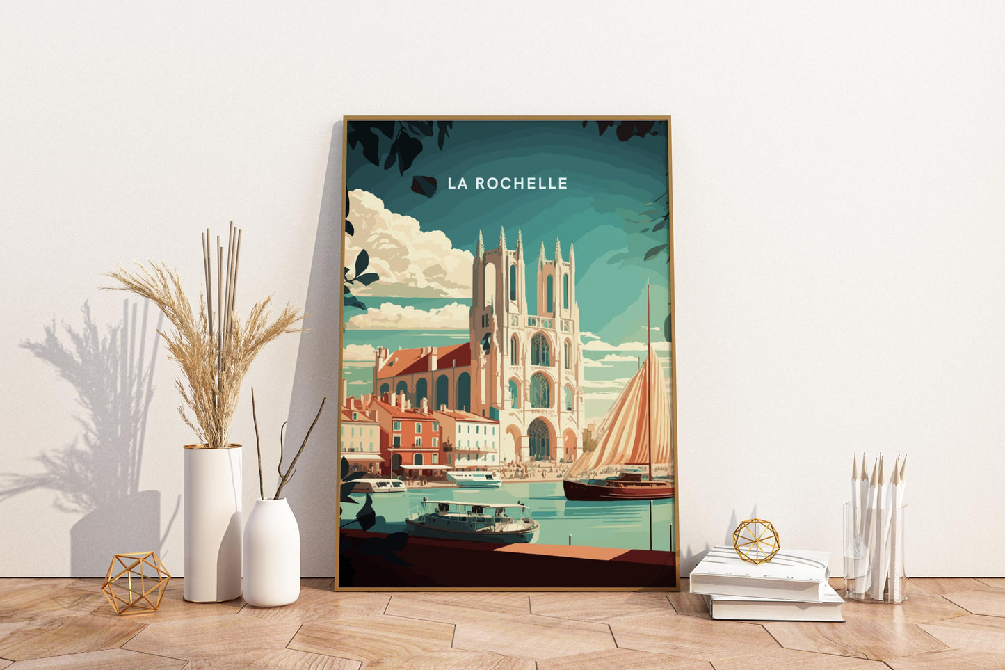 La Rochelle France Travel Print Poster