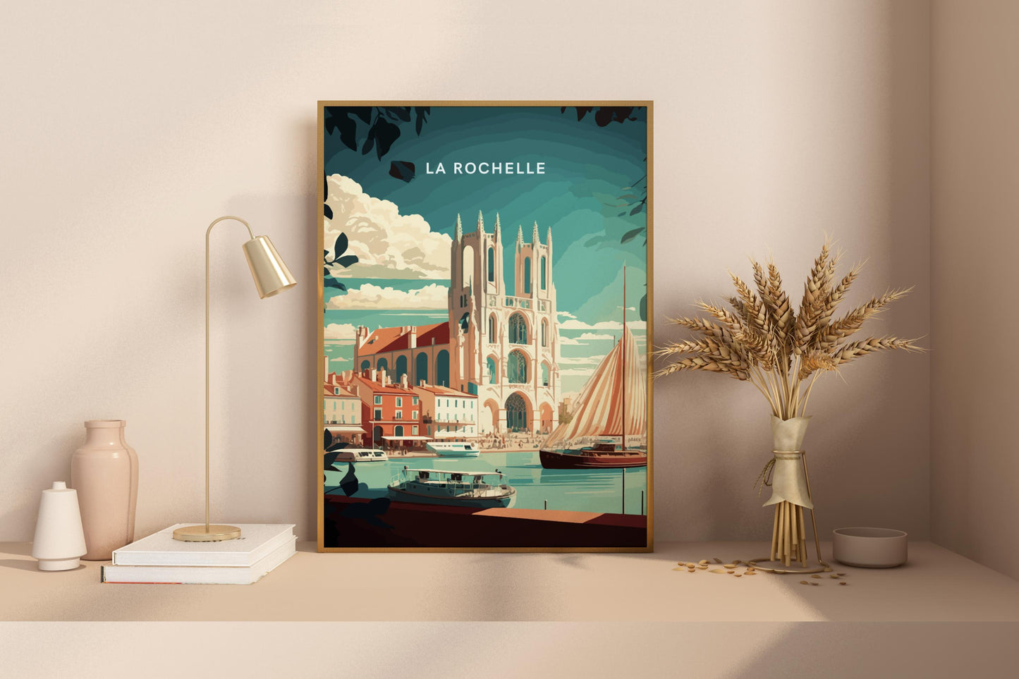 La Rochelle France Travel Print Poster