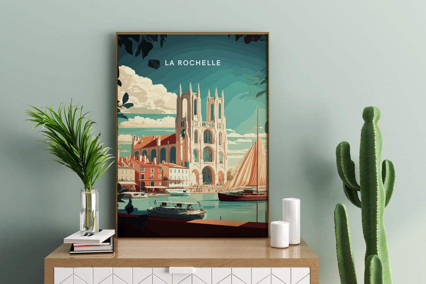 La Rochelle France Travel Print Poster