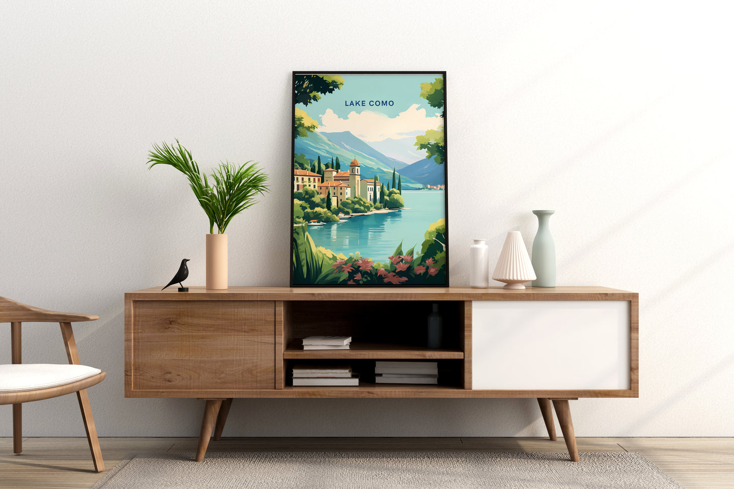 Lake Como Italy Travel Print Poster - Pitchers Design