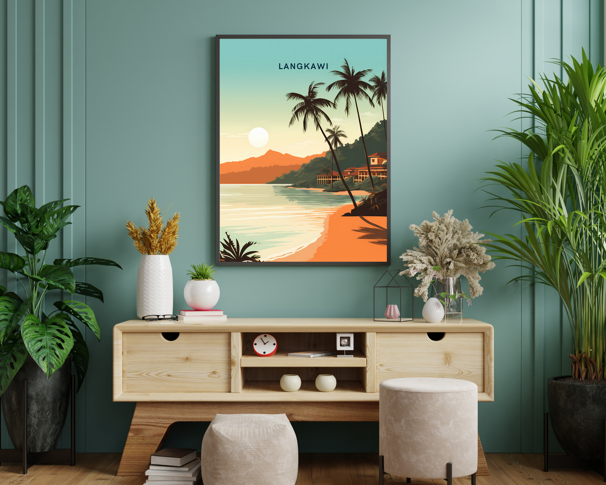 Langkawi Malaysia Travel Poster Print - Pitchers Design