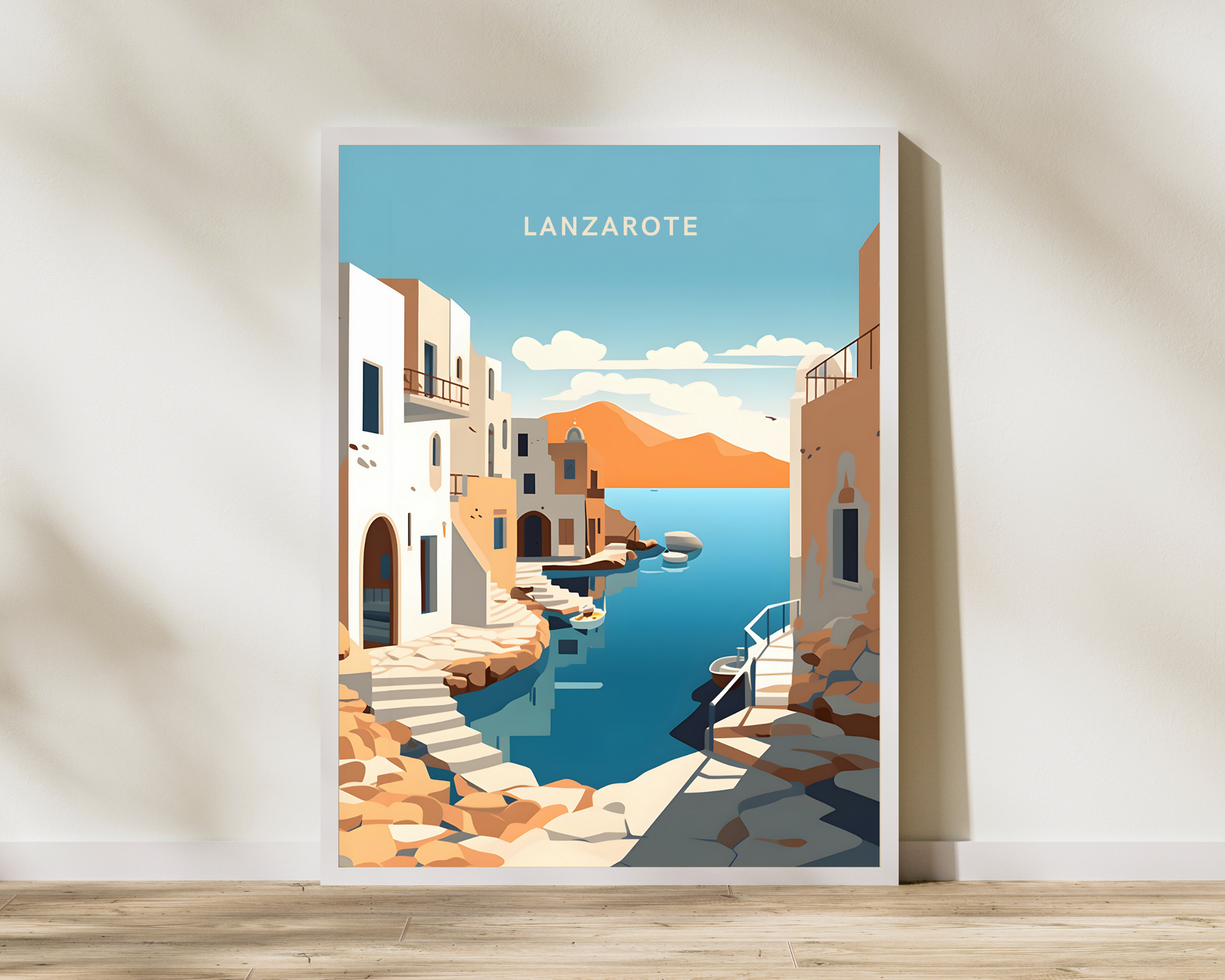 Lanzarote Spain Travel Poster Print - Pitchers Design