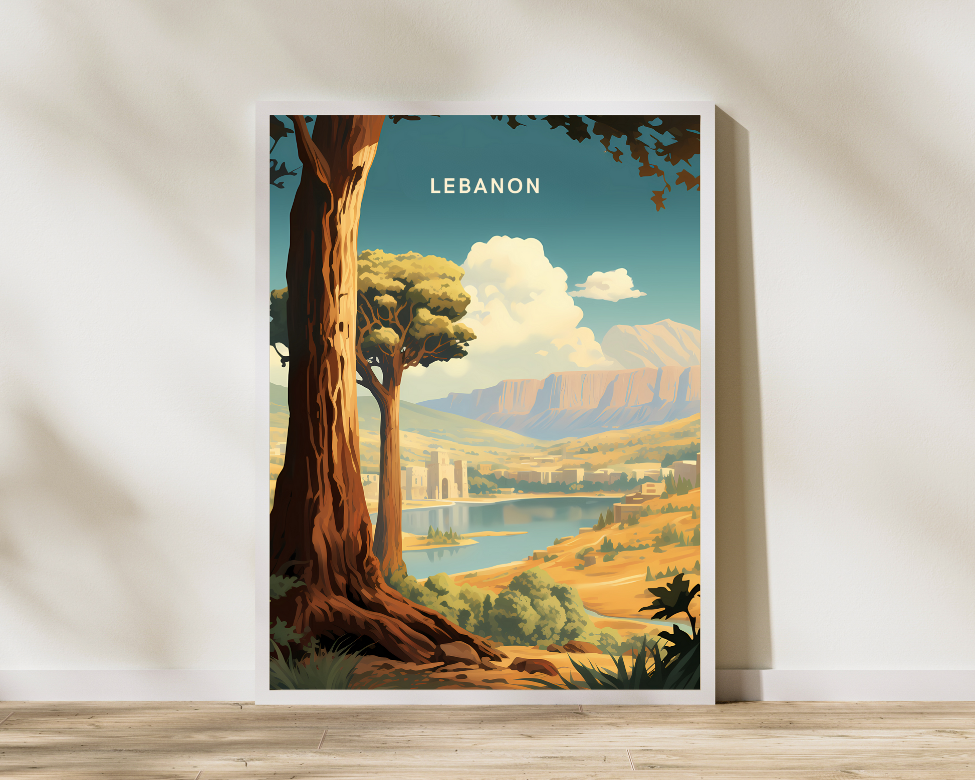 Lebanon Travel Poster Print - Pitchers Design