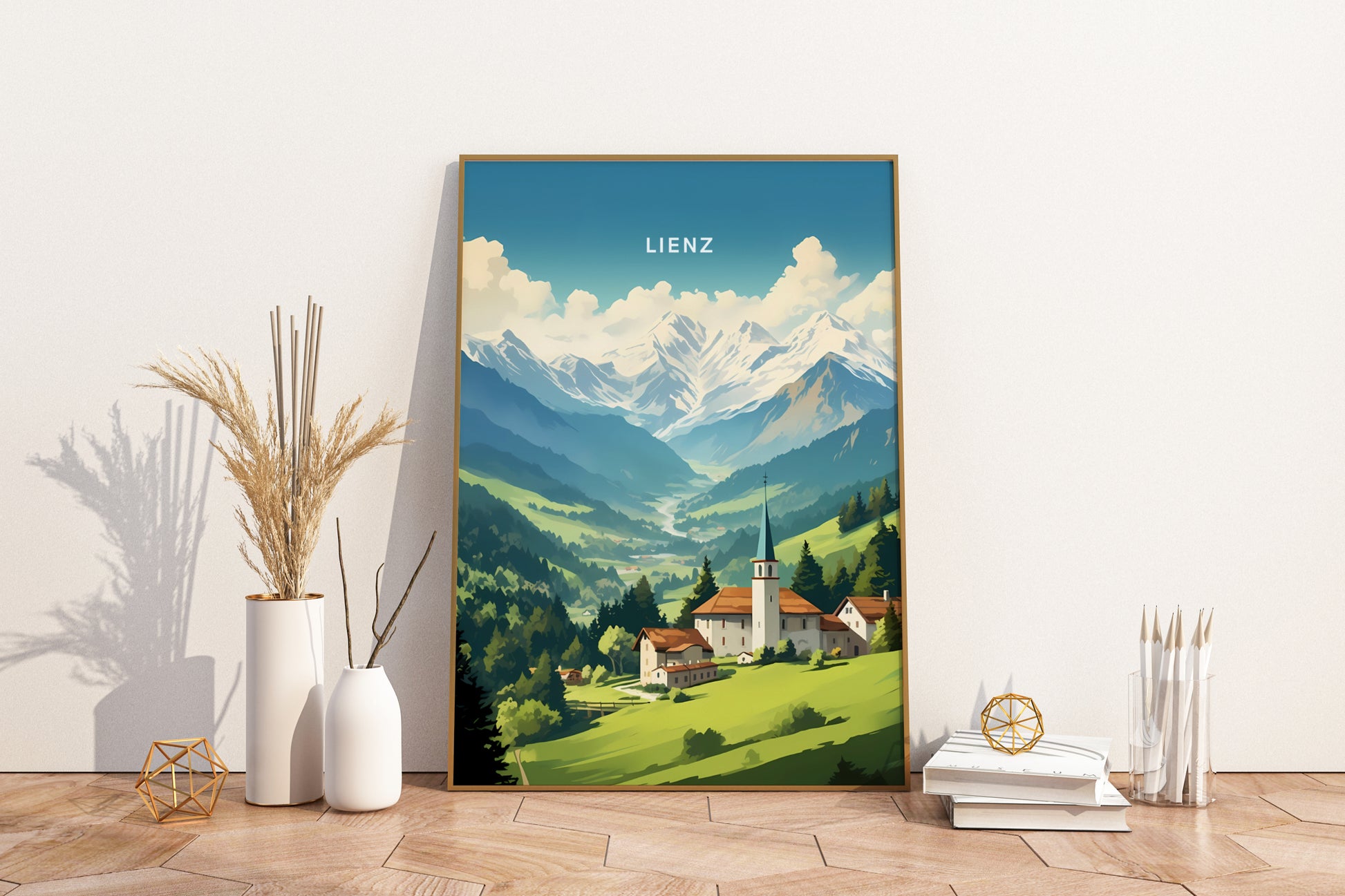 Lienz Austria Travel Print Poster - Pitchers Design