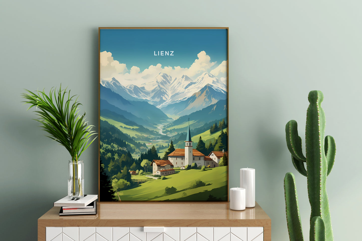 Lienz Austria Travel Print Poster - Pitchers Design