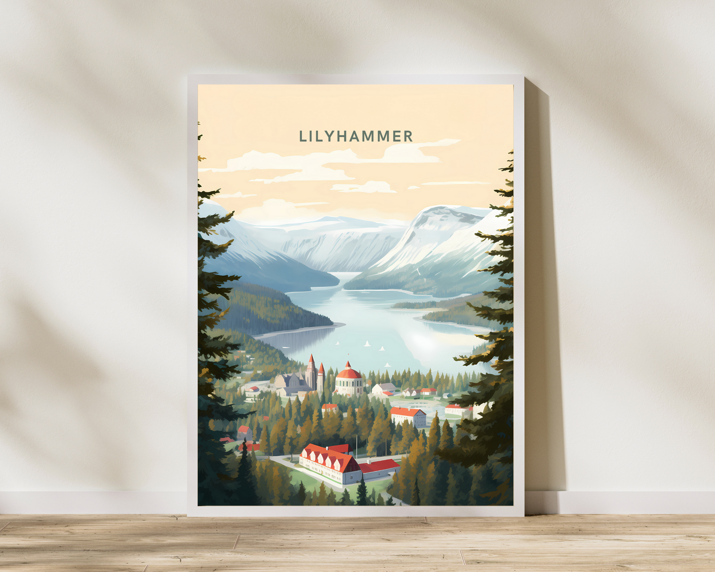 Lilyhammer Norway Travel Poster Print - Pitchers Design