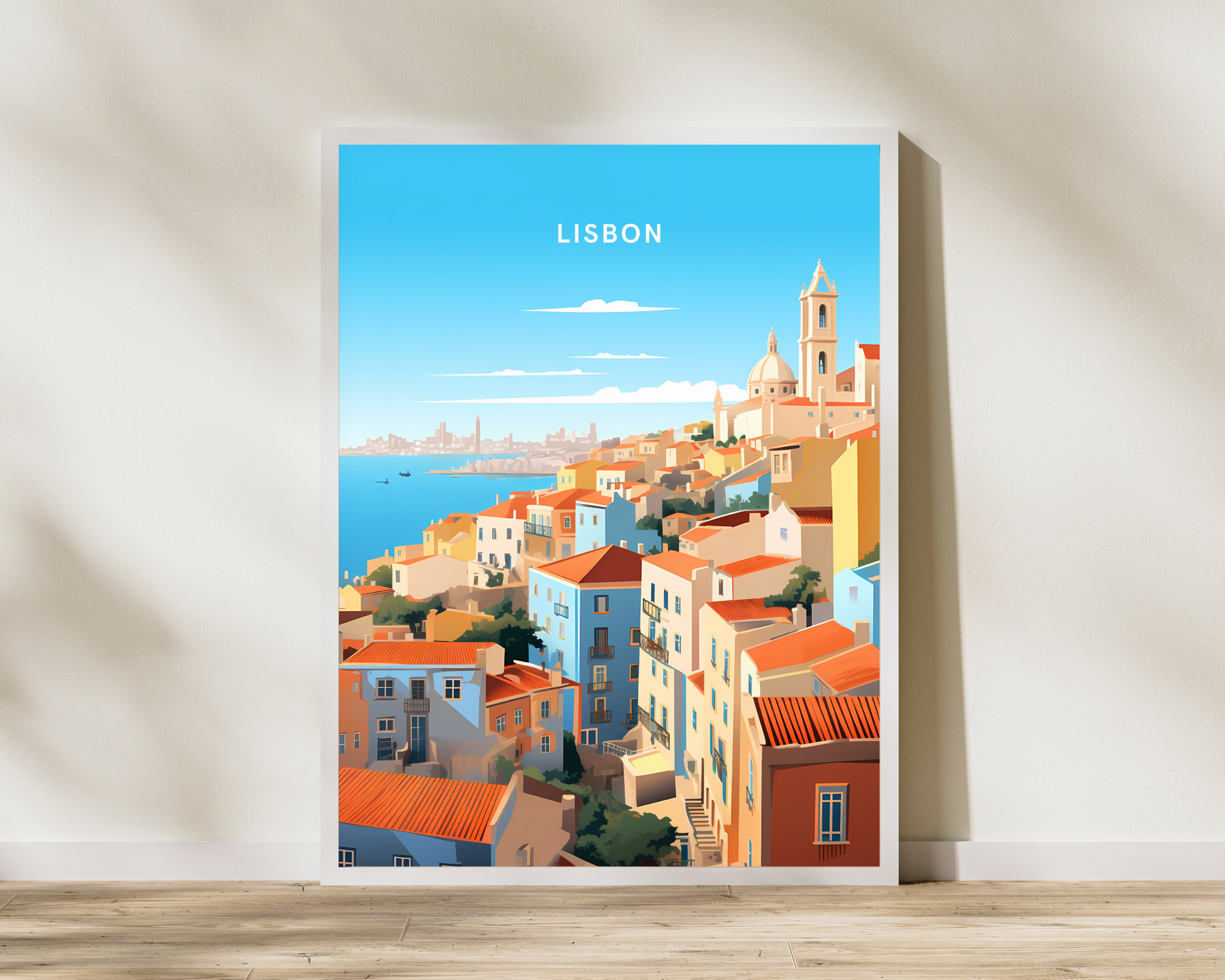 Lisbon Portugal Travel Poster Print - Pitchers Design