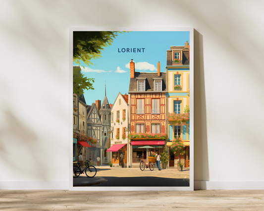 Lorient France Travel Poster Print - Pitchers Design