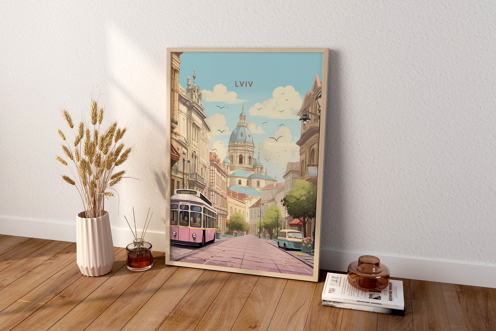 Lviv Ukraine Travel Print Poster - Pitchers Design