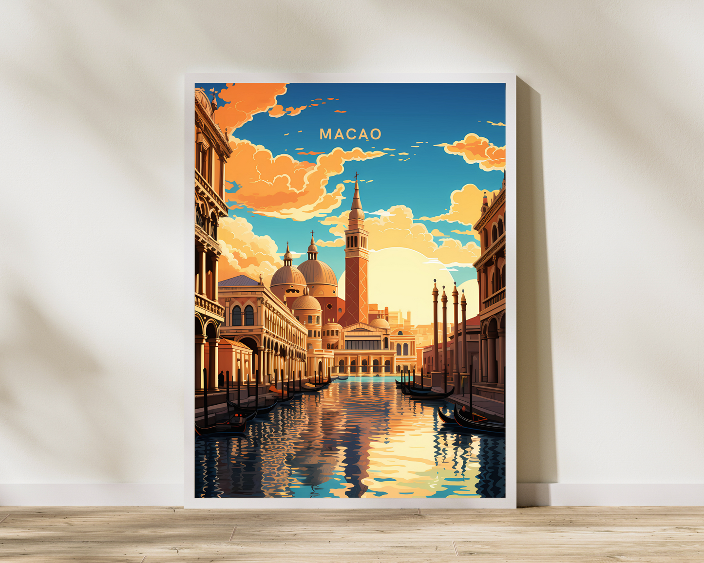 Macao Travel Poster Print - Pitchers Design