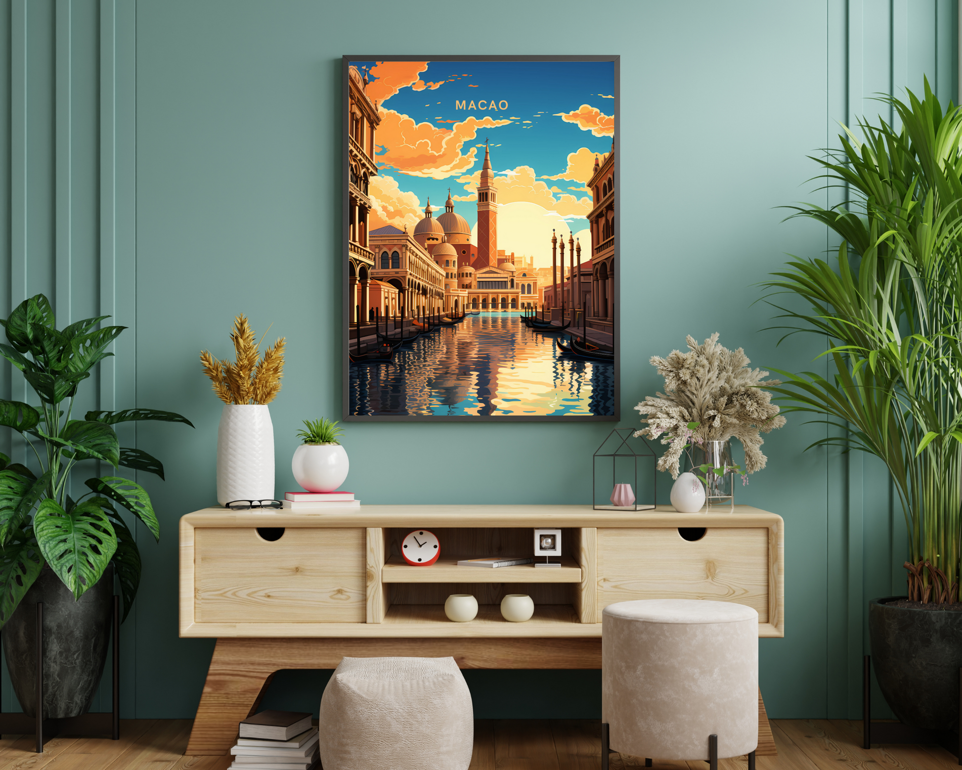 Macao Travel Poster Print - Pitchers Design