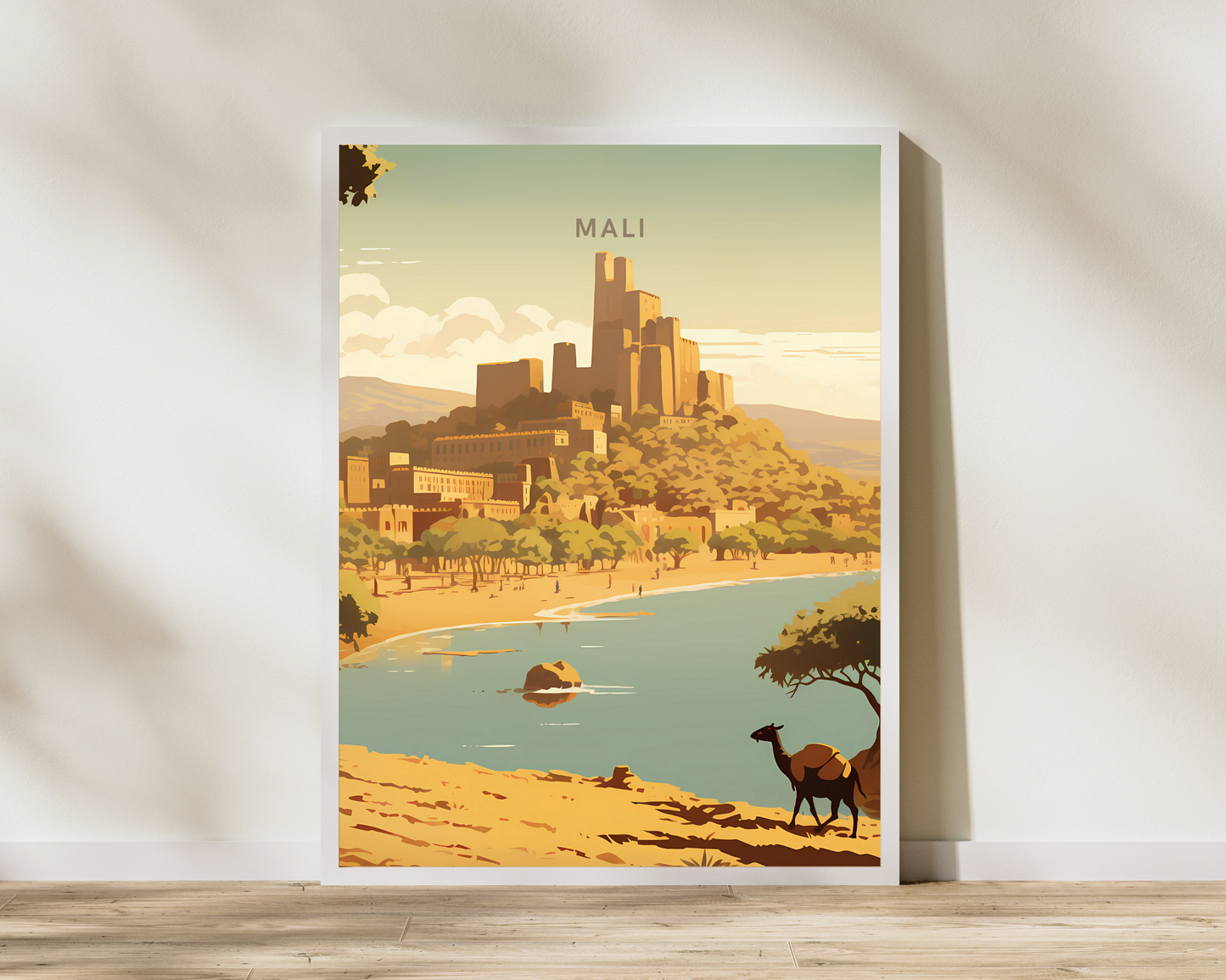 Mali Africa Travel Poster Print - Pitchers Design