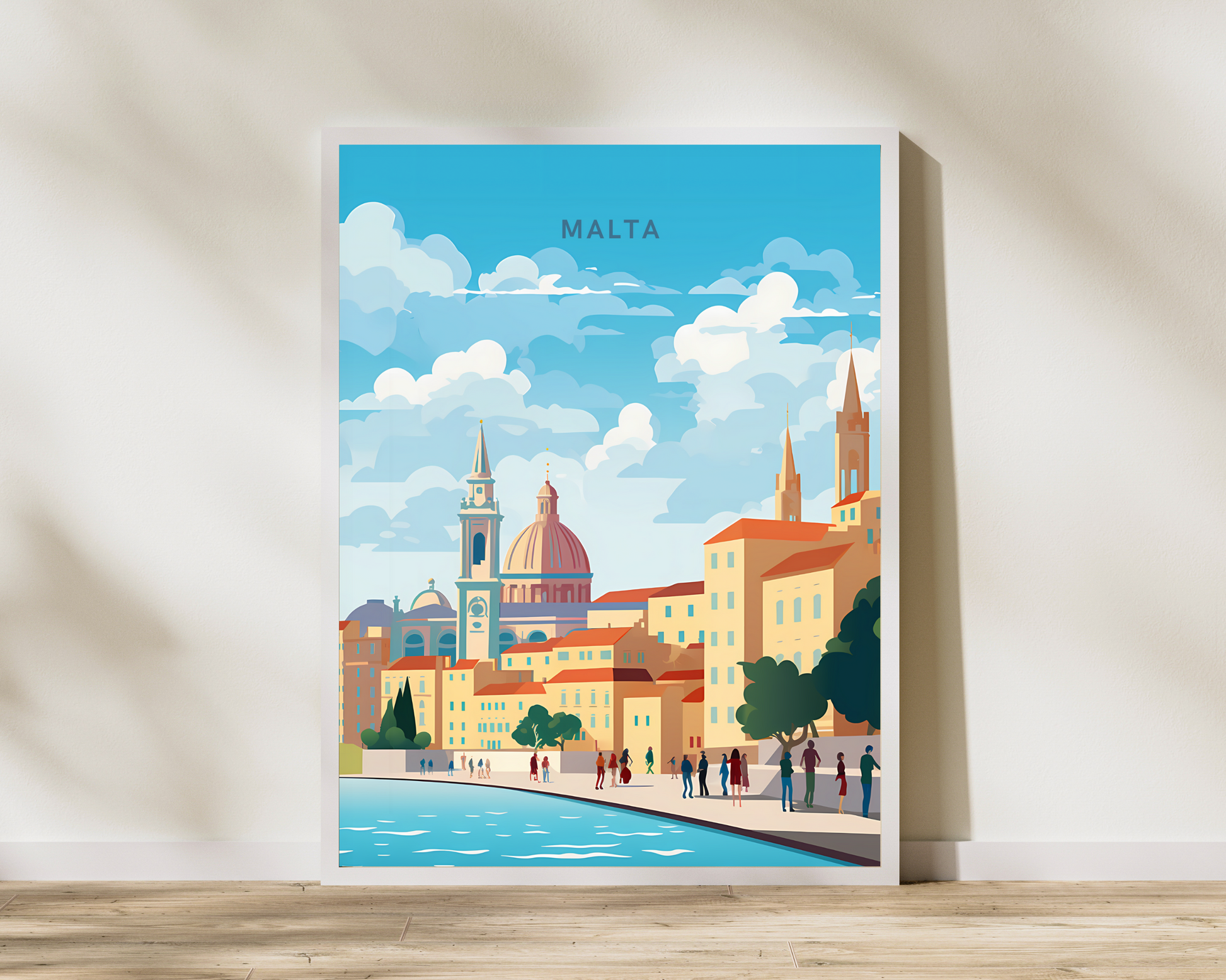 Malta Travel Poster Print - Pitchers Design