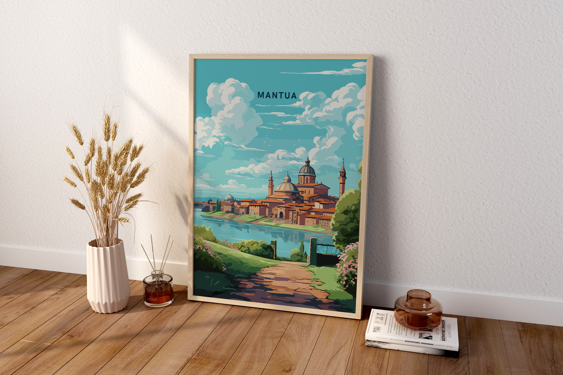 Mantua Italy Travel Print Poster - Pitchers Design