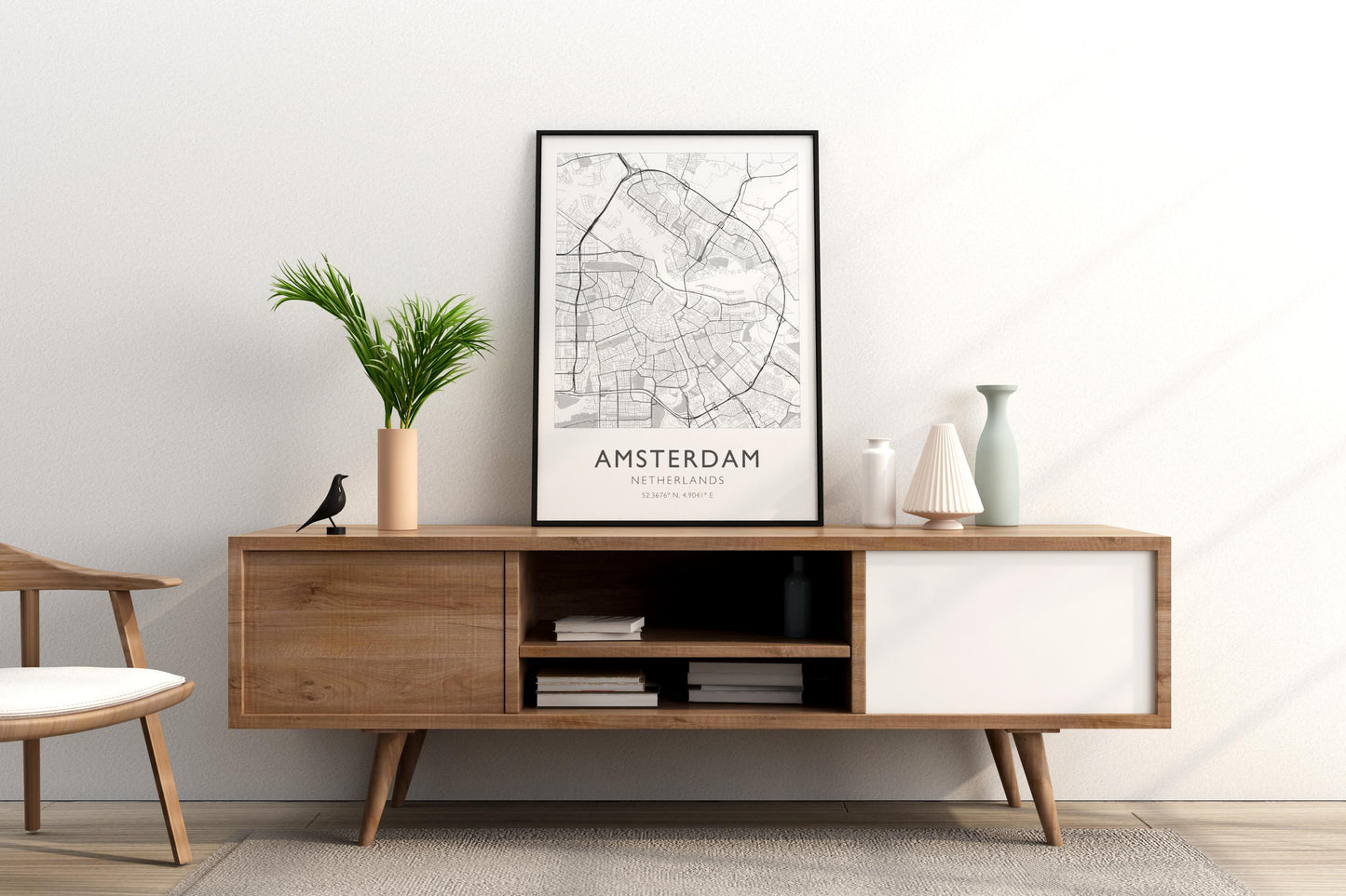 Amsterdam Netherlands City Map Print Poster