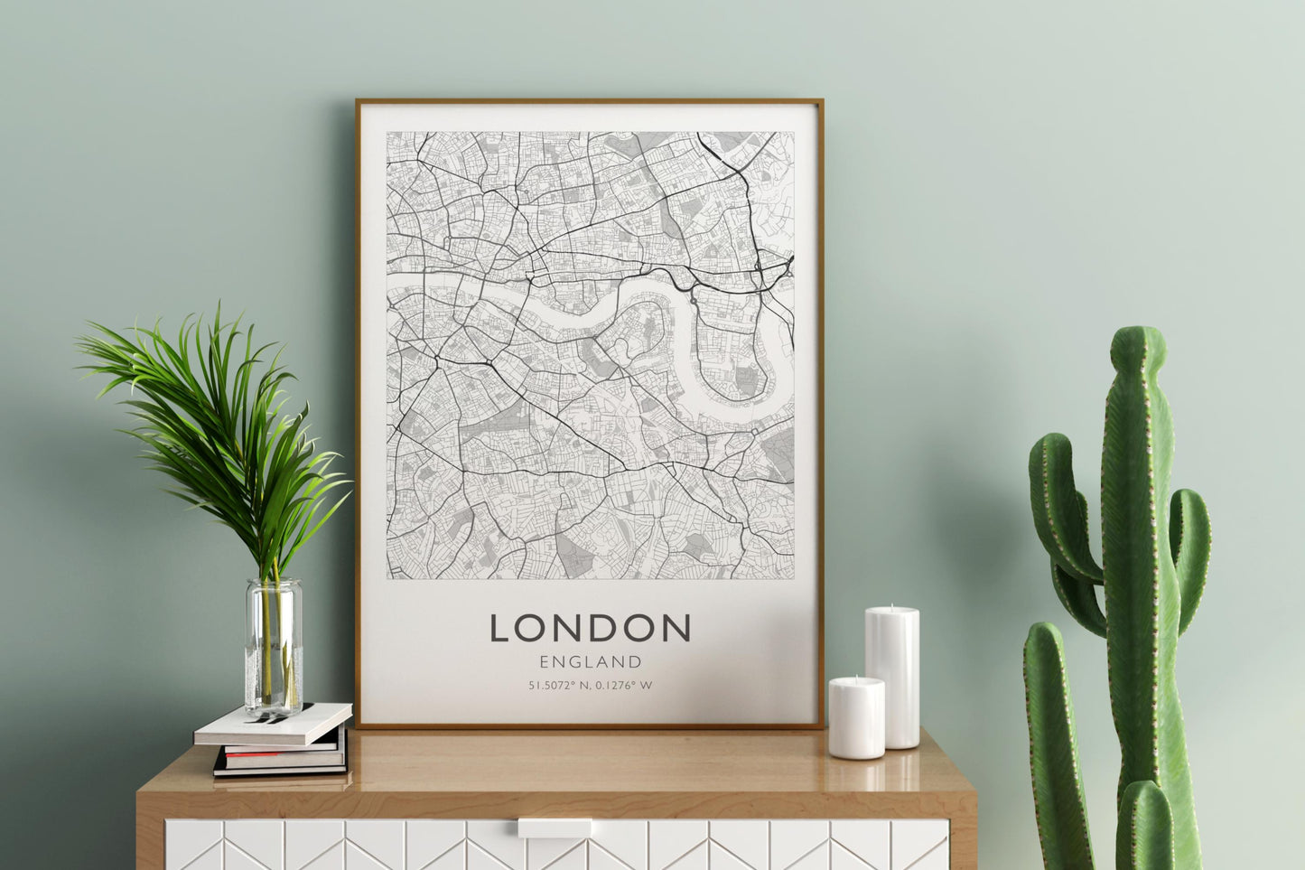 London England UK City Map Print Poster