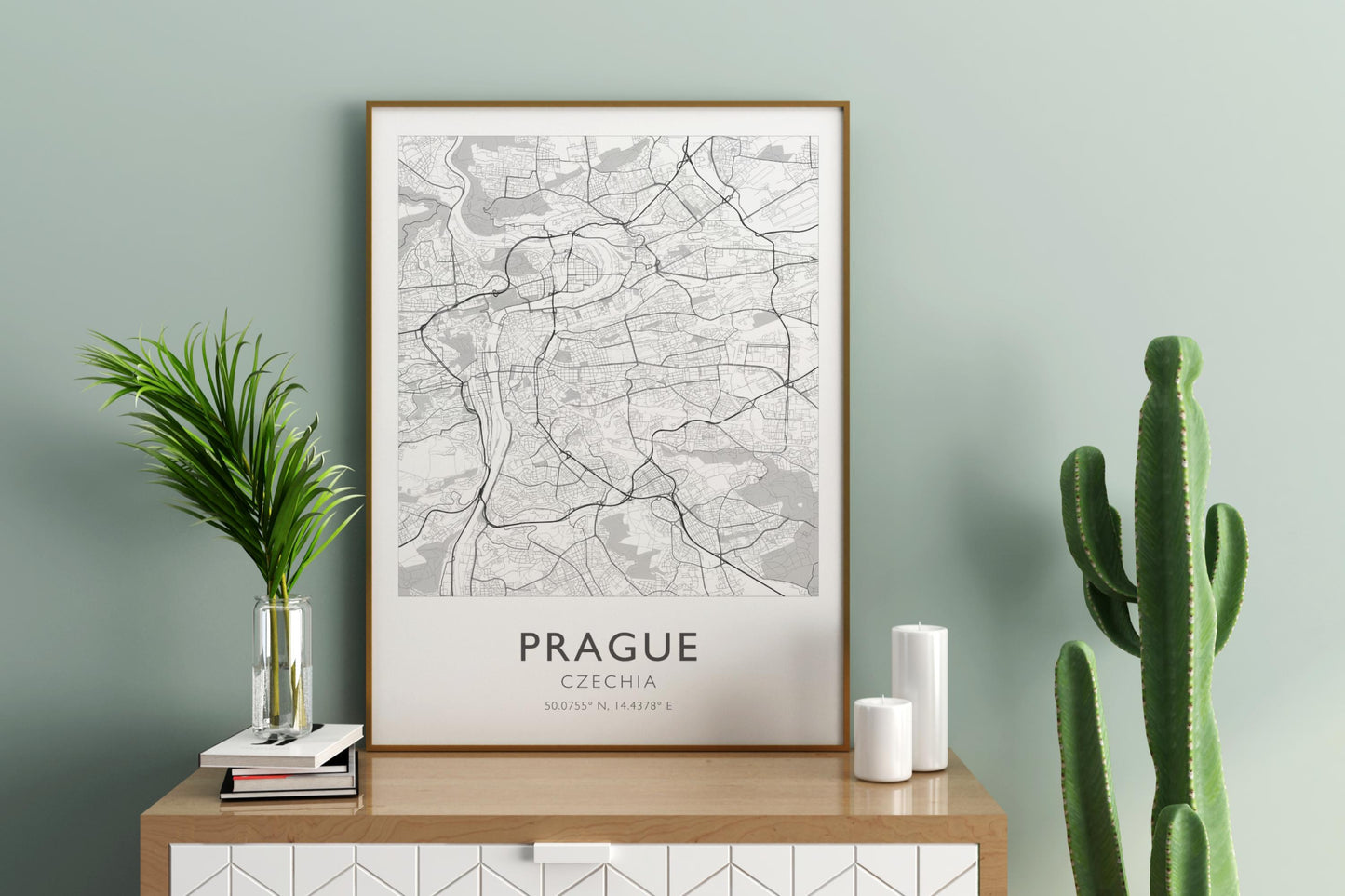 Prague Czech Republic City Map Print Poster