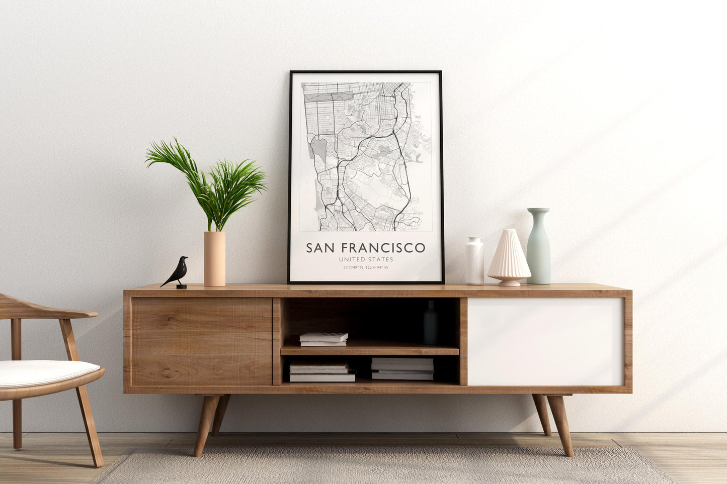 San Francisco California USA City Map Print Poster