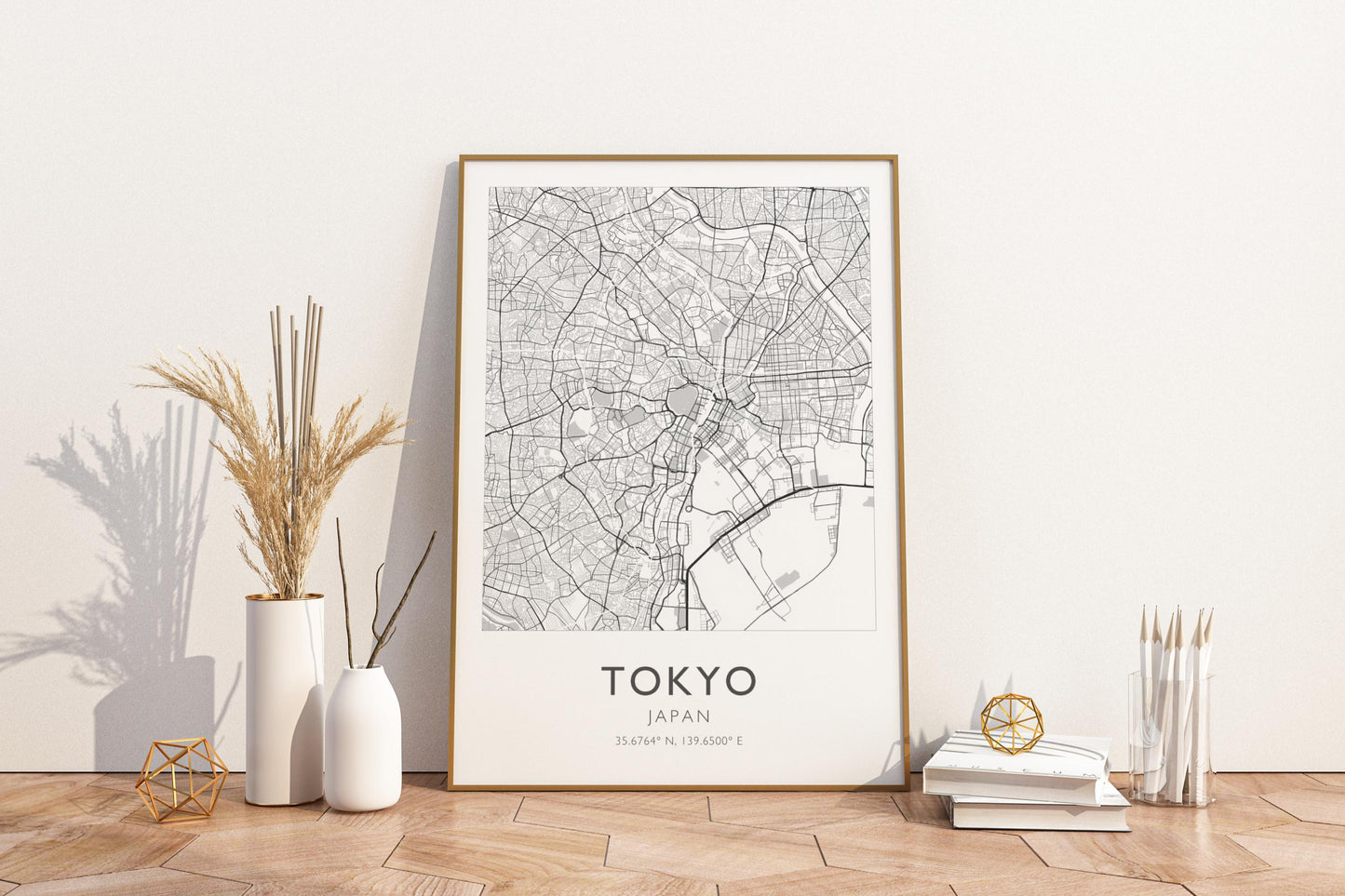 Tokyo Japan Map Print Poster