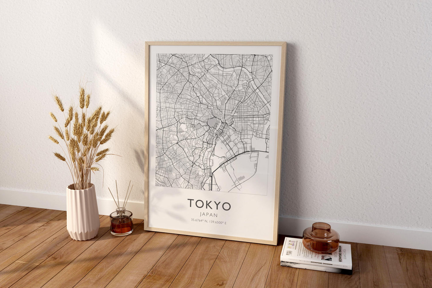 Tokyo Japan Map Print Poster