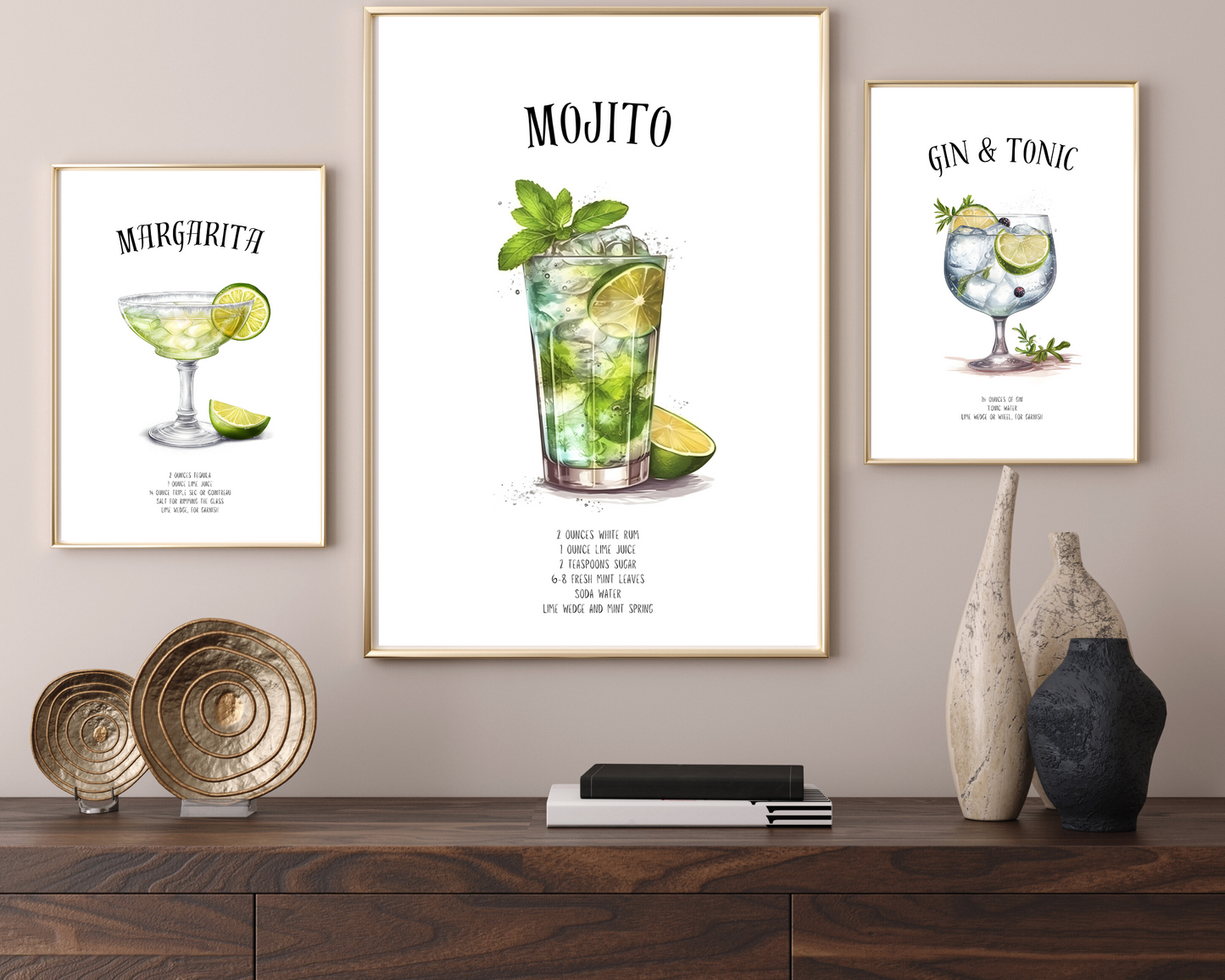 Margarita Cocktail Poster Print - Pitchers Design