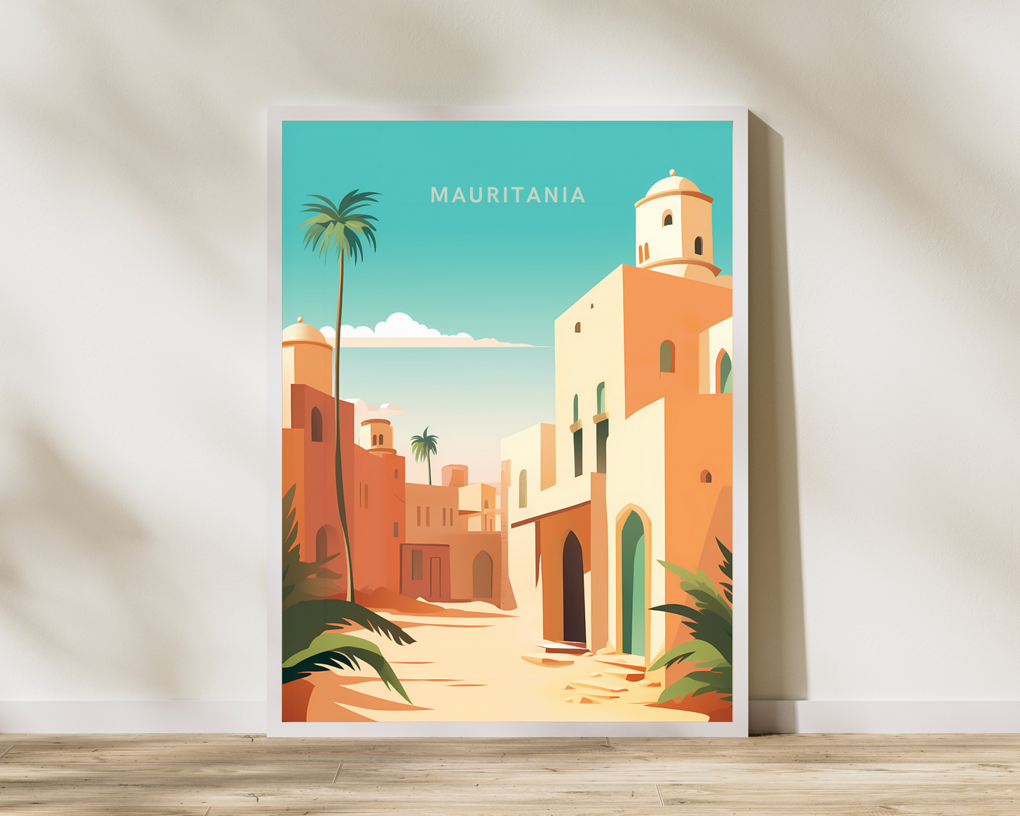 Mauritania Africa Travel Poster Print - Pitchers Design