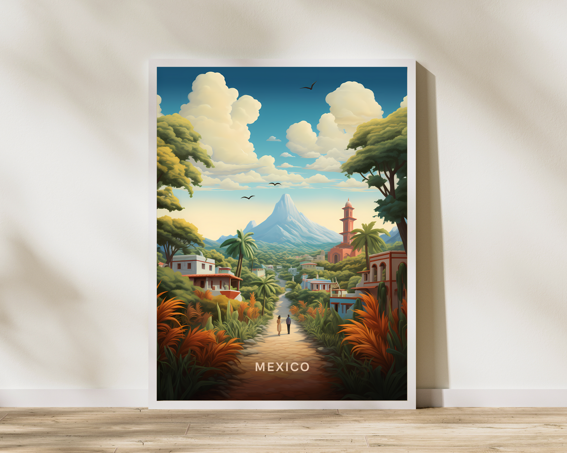 Mexico Travel Poster Print - Pitchers Design