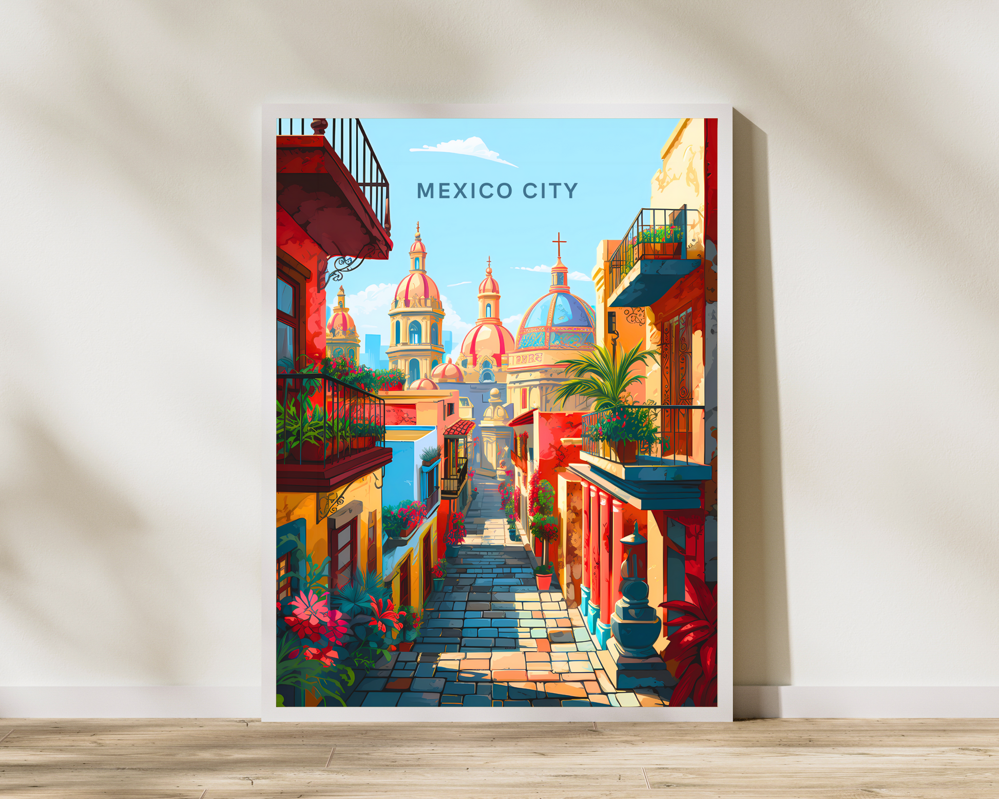 Mexico City Travel Poster Print - Pitchers Design