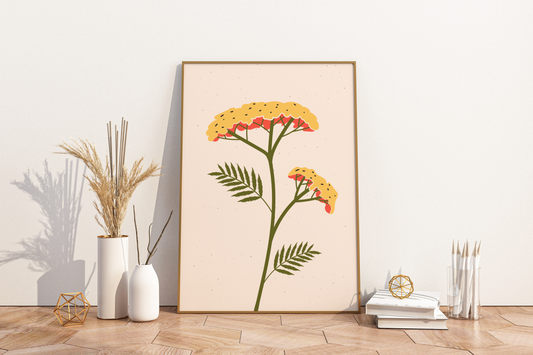 Minimal Floral Print No.01 Botanical Print Poster - Pitchers Design