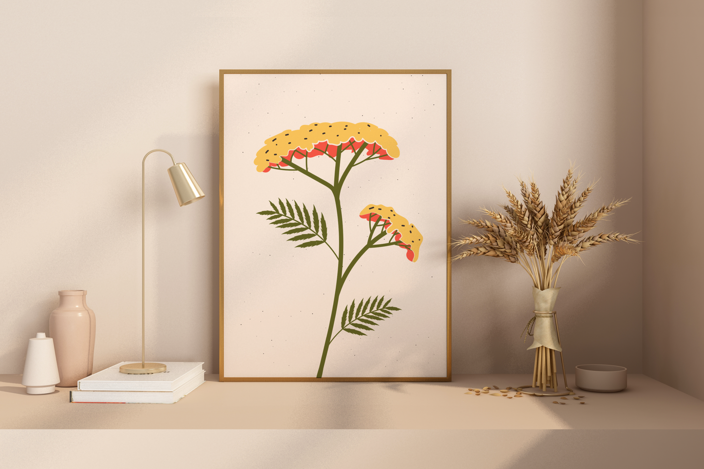 Minimal Floral Print No.01 Botanical Print Poster - Pitchers Design