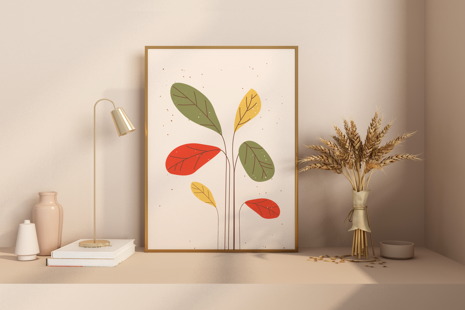 Minimal Floral Print No 04 Botanical Print Poster - Pitchers Design