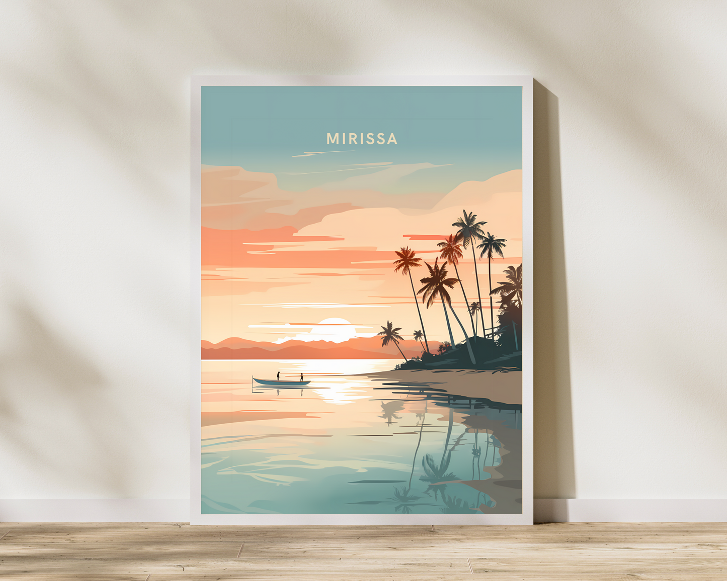 Mirissa Sri Lanka Travel Poster Print - Pitchers Design