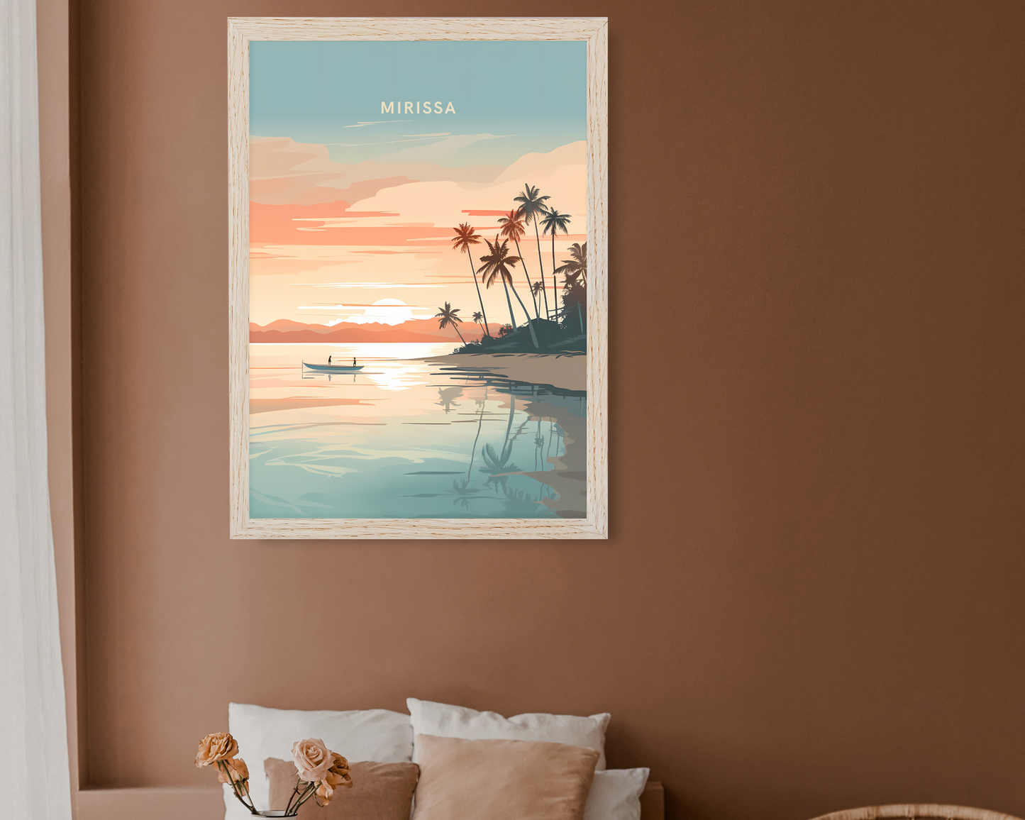 Mirissa Sri Lanka Travel Poster Print - Pitchers Design