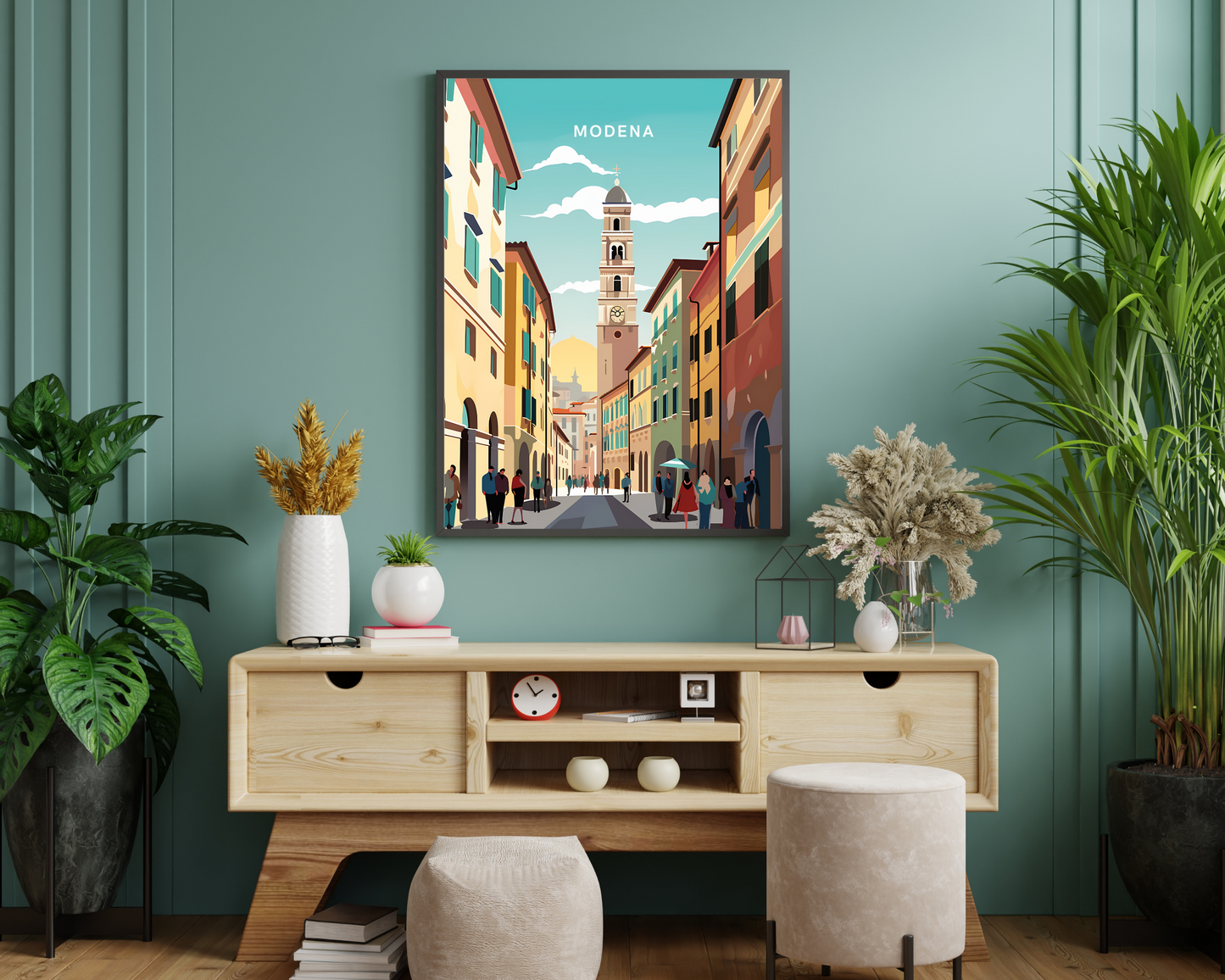 Modena Portugal Travel Poster Print - Pitchers Design