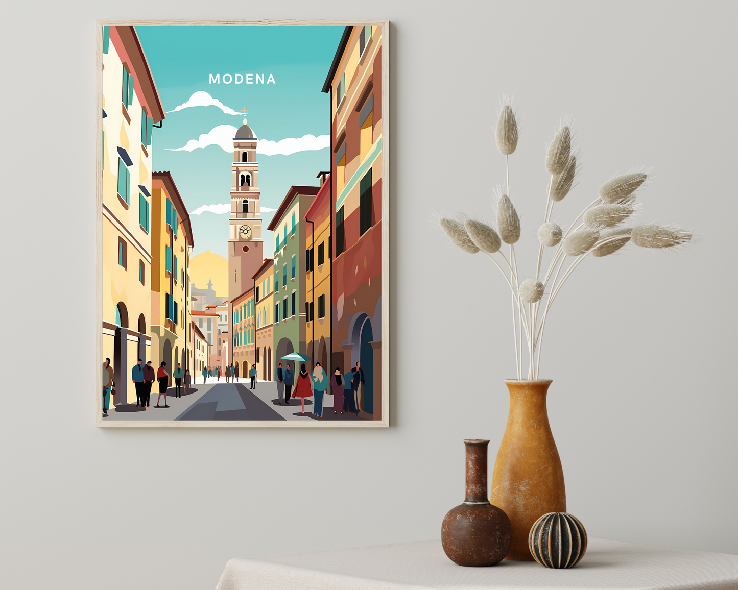 Modena Portugal Travel Poster Print - Pitchers Design