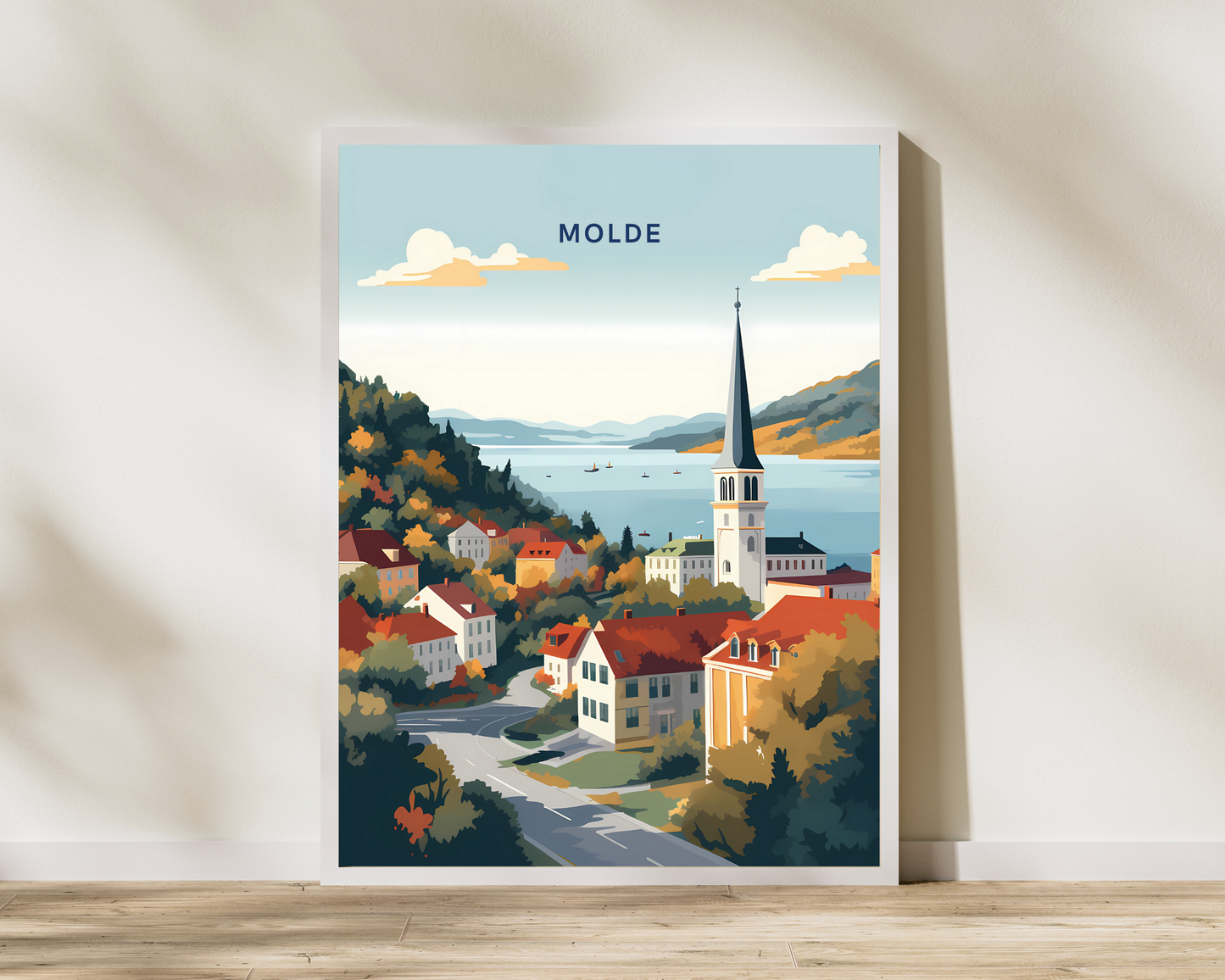 Molde Norway Travel Poster Print - Pitchers Design