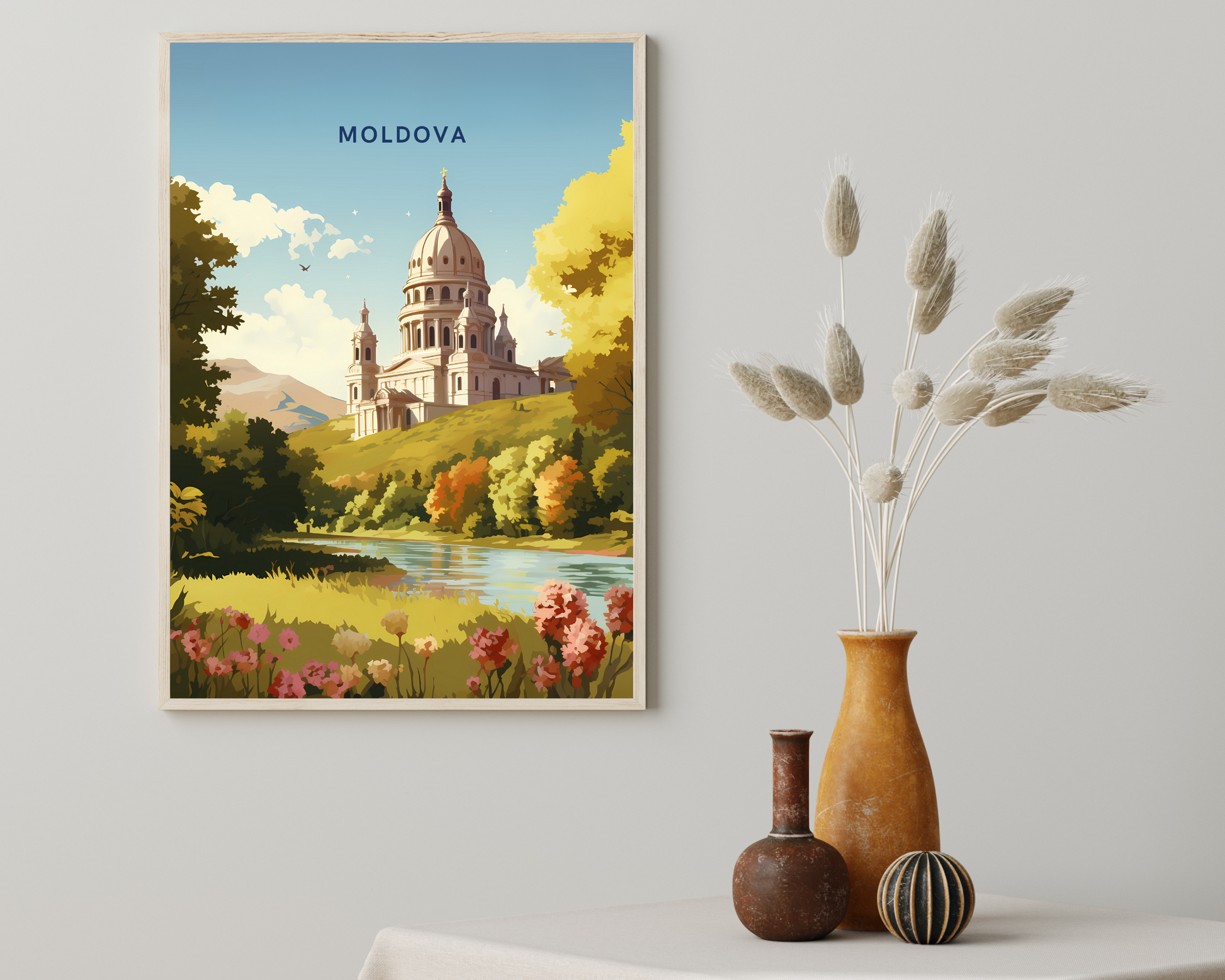 Moldova Travel Poster Print - Pitchers Design