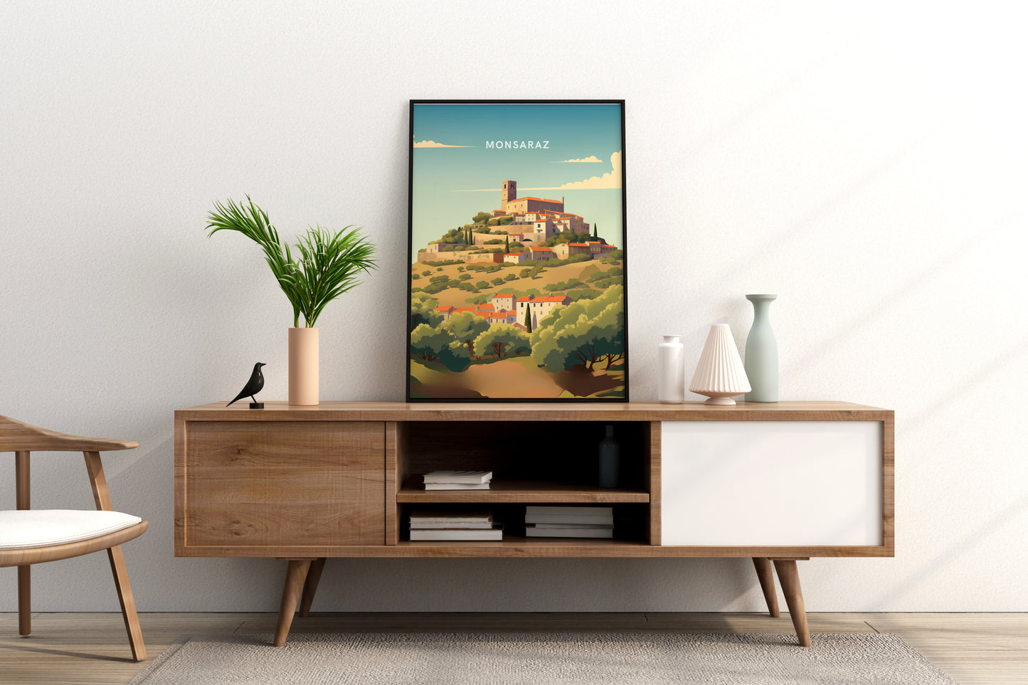 Monsaraz Portugal Travel Print Poster - Pitchers Design