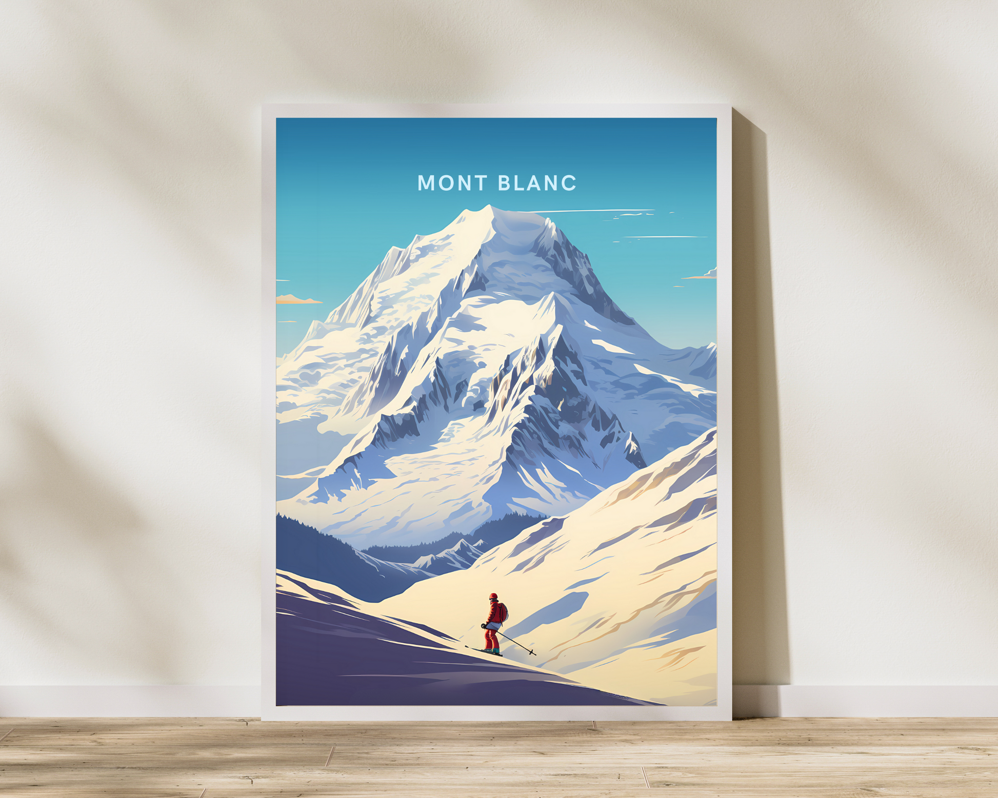 Mont Blanc Travel Poster Print - Pitchers Design