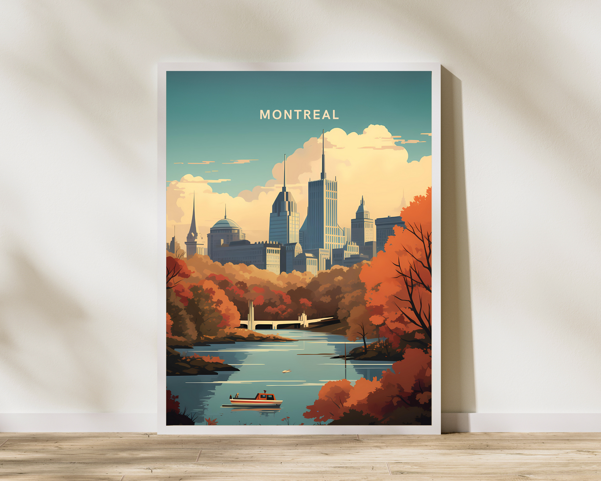 Montreal Canada Travel Poster Print - Pitchers Design