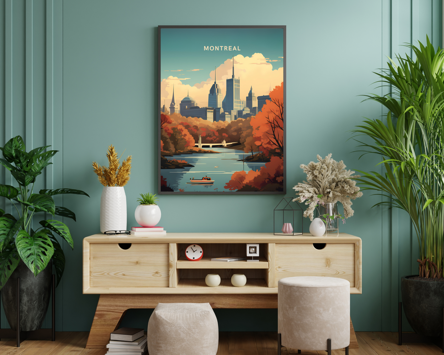 Montreal Canada Travel Poster Print - Pitchers Design