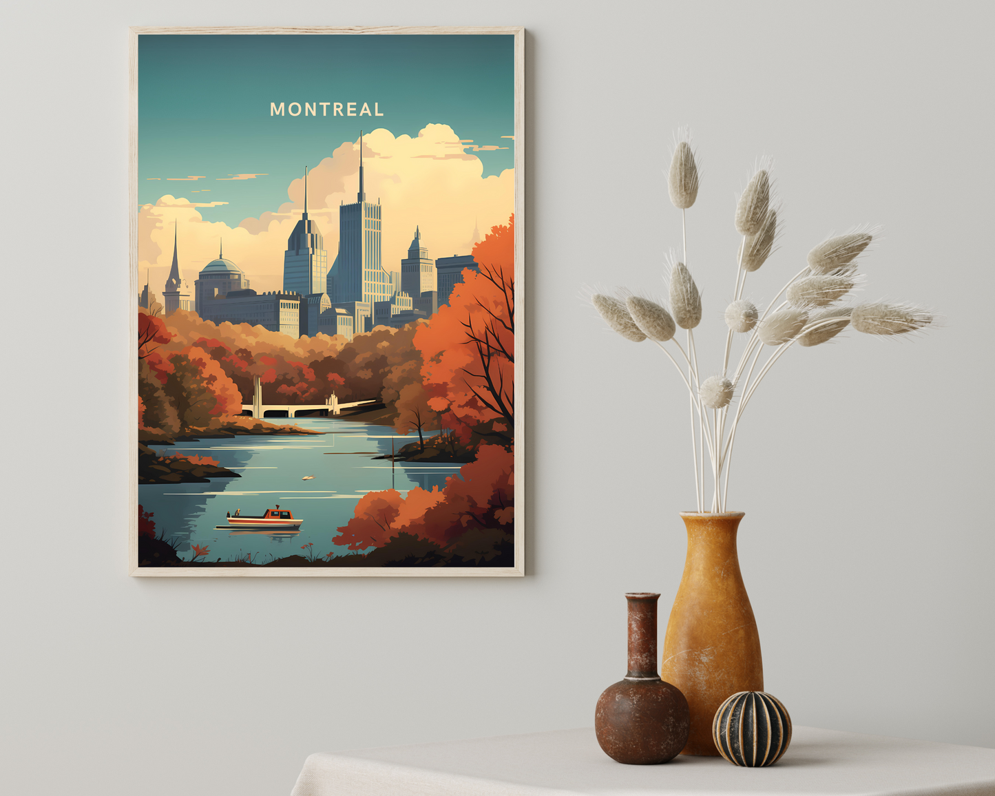 Montreal Canada Travel Poster Print - Pitchers Design