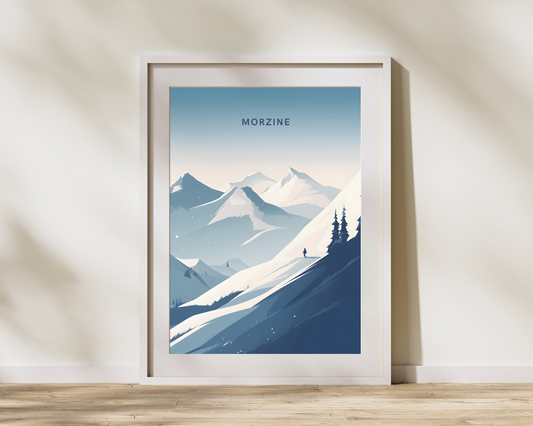 Morzine Alpes France Ski Travel Poster Print - Pitchers Design