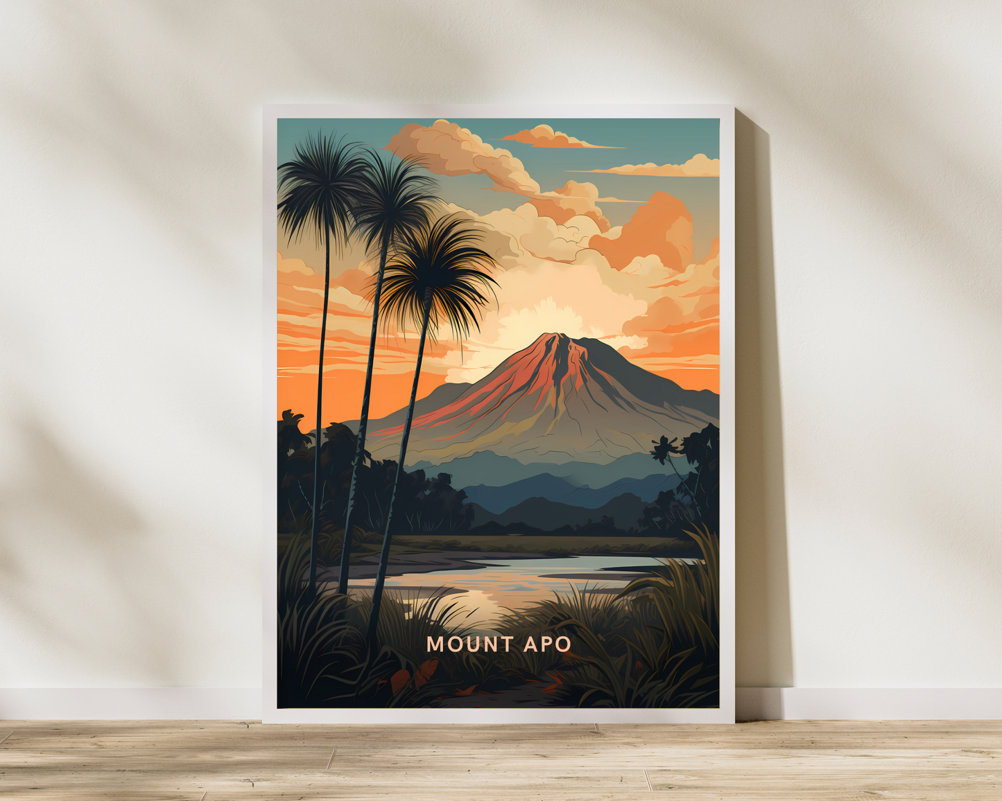 Mount Apo Philippines Travel Poster Print - Pitchers Design