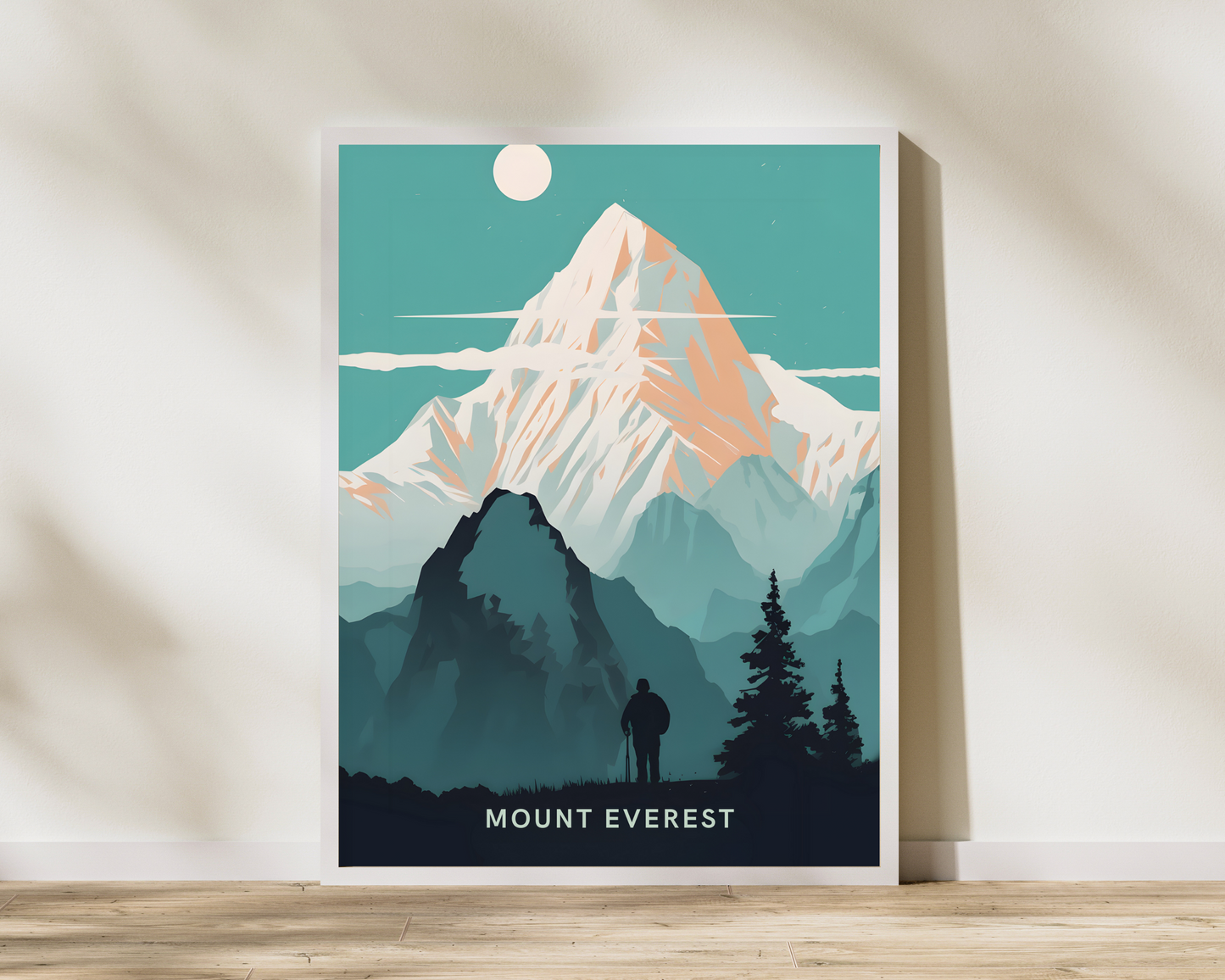 Mount Everest Nepal Travel Poster Print - Pitchers Design