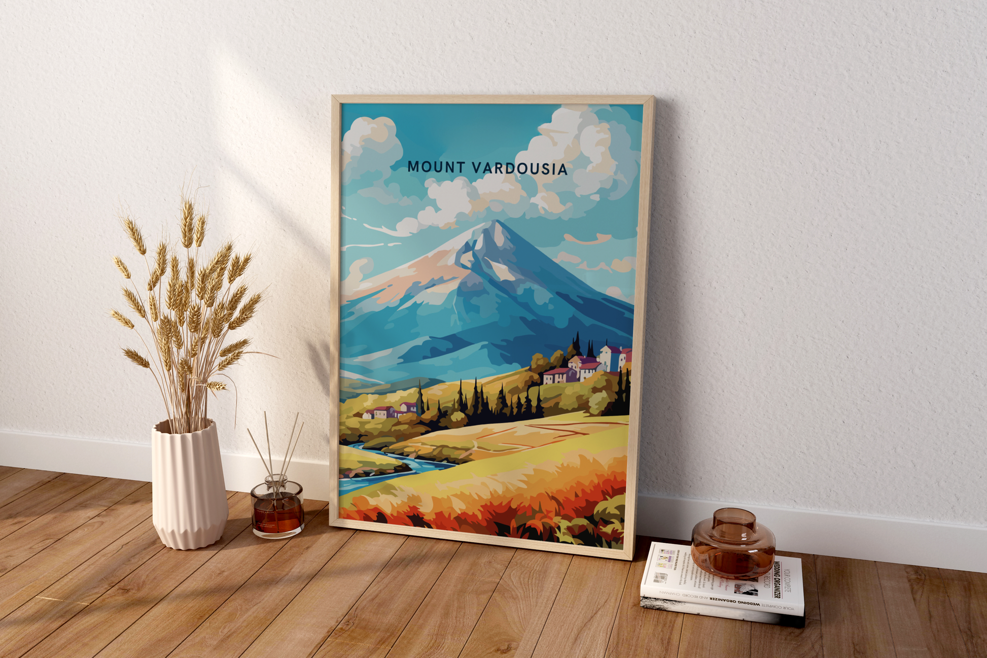 Mount Vardousia Greece Travel Print Poster - Pitchers Design