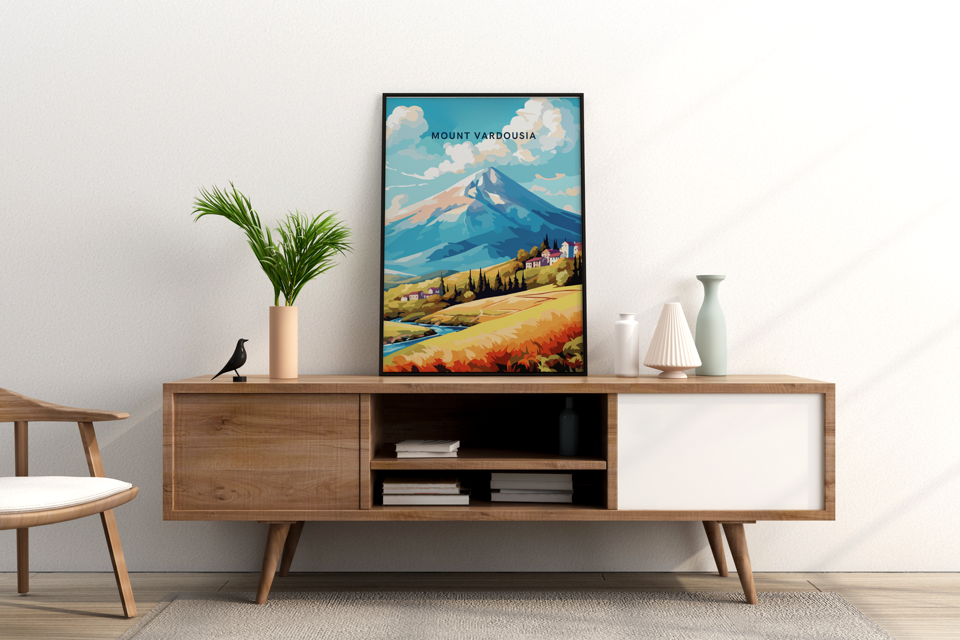 Mount Vardousia Greece Travel Print Poster - Pitchers Design