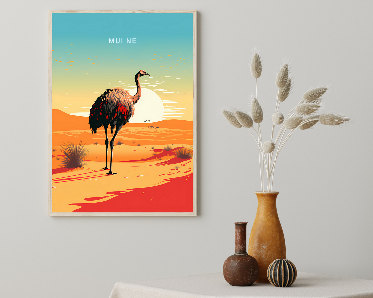 Mui Ne Vietnam Travel Poster Print - Pitchers Design