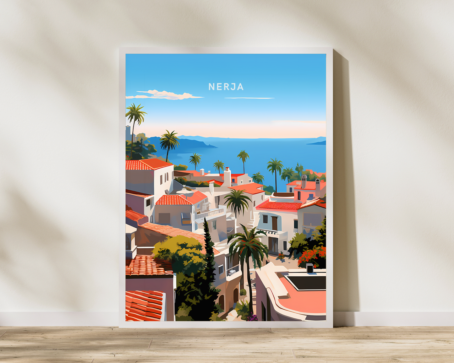 Nerja Spain Travel Poster Print - Pitchers Design