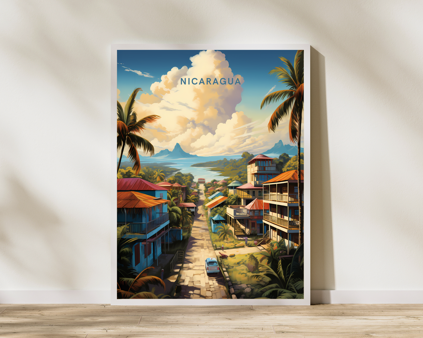 Nicaragua Travel Poster Print - Pitchers Design